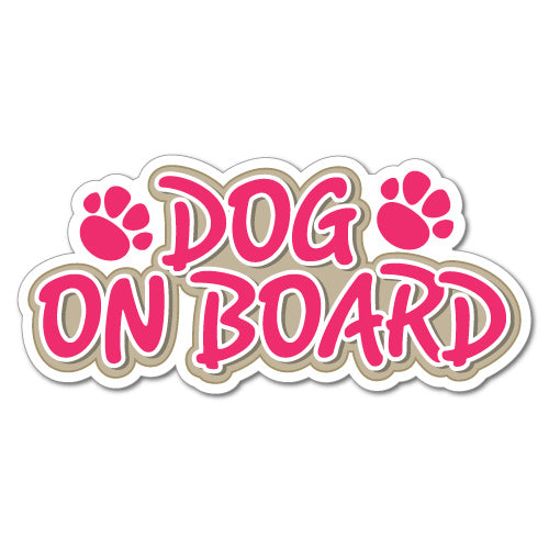 Dog On Board Sticker
