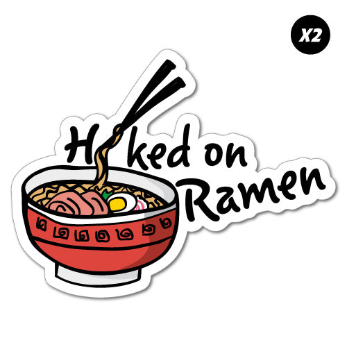 2X Hooked On Ramen Sticker