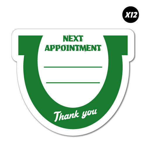 12X Next Appointment Horseshoe Farriers Service Sticker