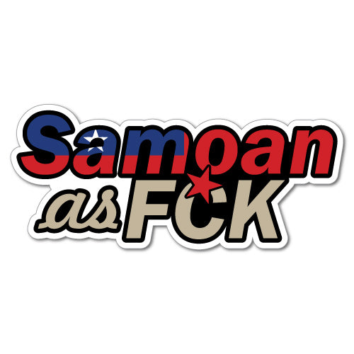 Samoan As Fck Samoa Islander Sticker