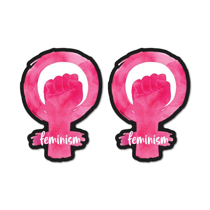 2X Feminism Sticker Decal