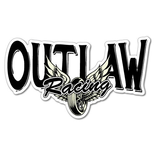 Outlaw Racing Wheel Motorcycle Motorbike Car Sticker