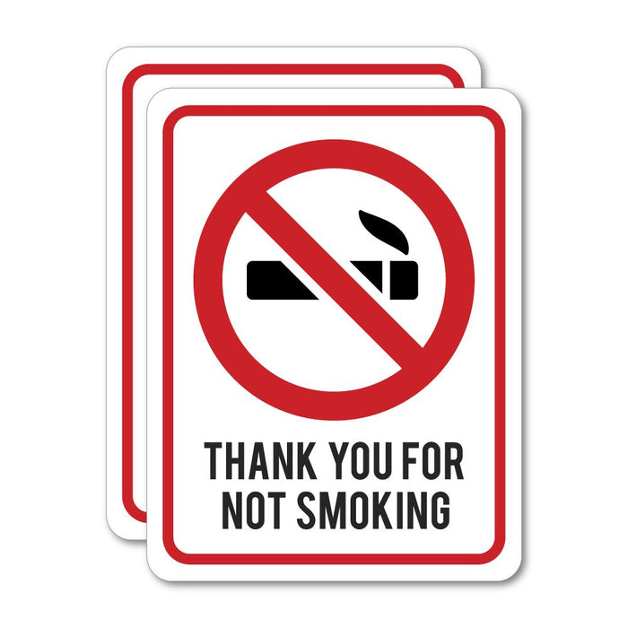 2X No Smoking Sticker Decal
