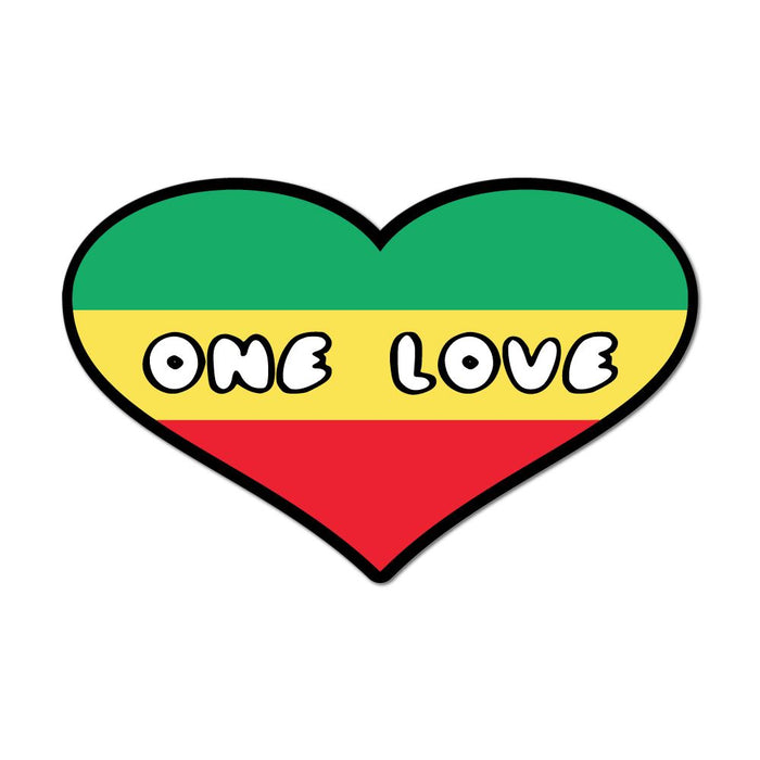 One Love Hippie Car Sticker Decal