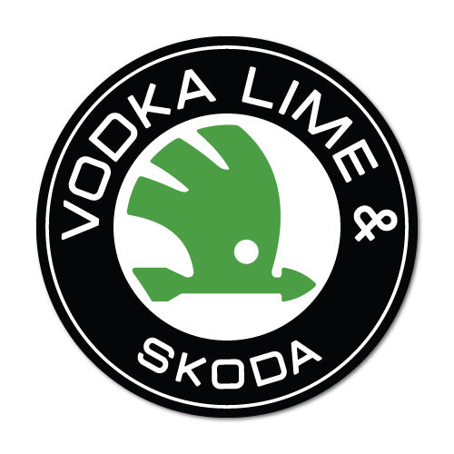 Vodka Lime & Sk*Da Sticker Funny