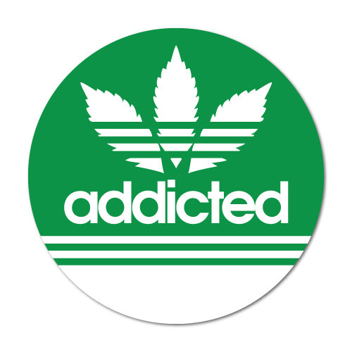 Addicted Weed Sticker