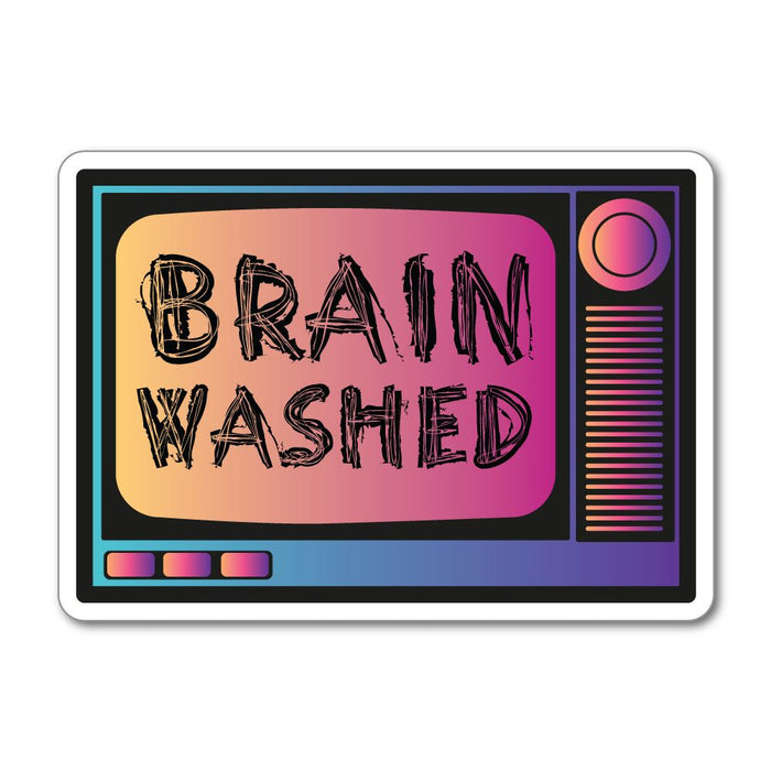 Brain Washed Tv Sticker Decal
