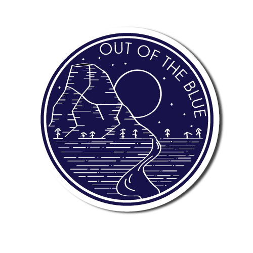 Out Of The Blue Sticker