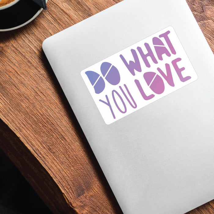 Do What You Love Purple Sticker Decal