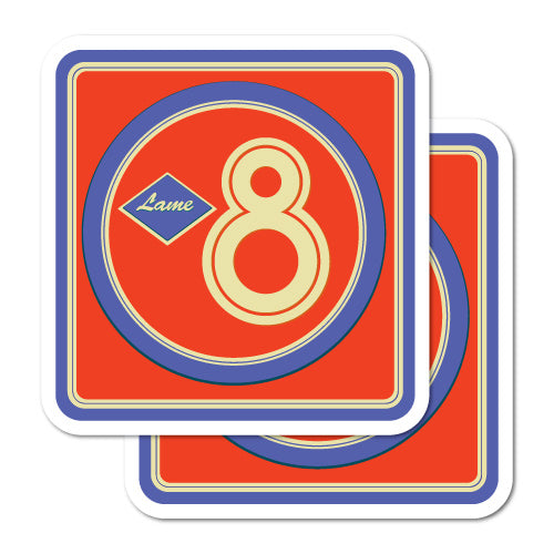 2 X Vintage Stickers