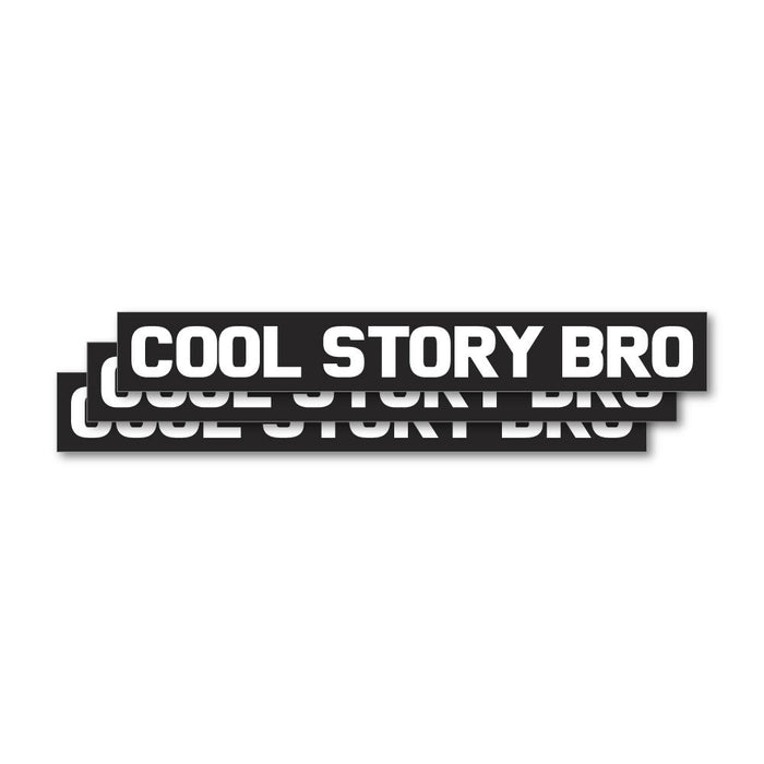 3X Cool Story Sticker Decal