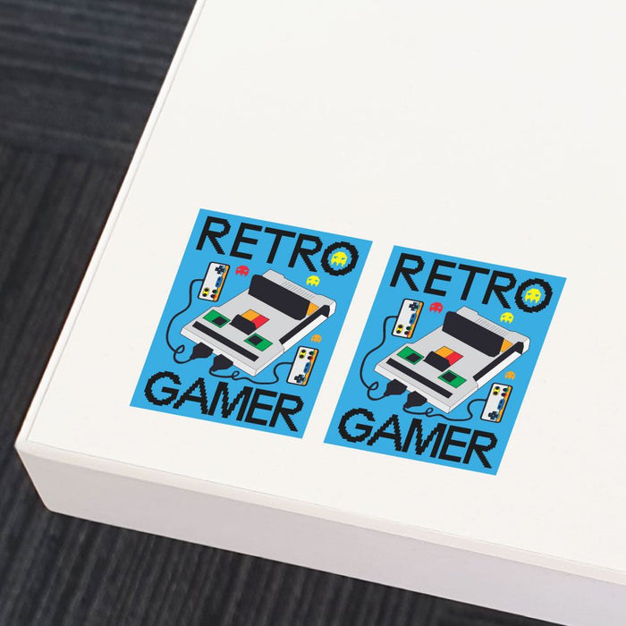 2X Retro Gamer Sticker Decal