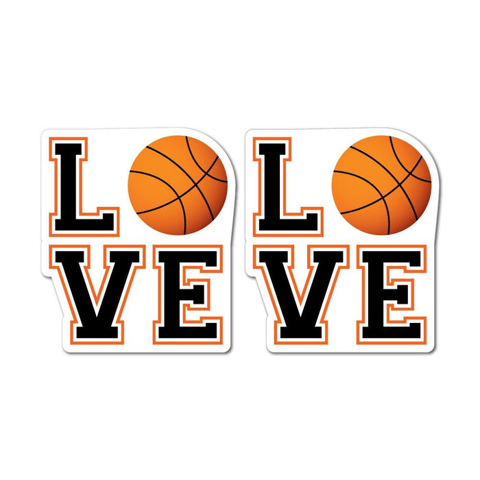 2X Love Basketball Sticker Decal