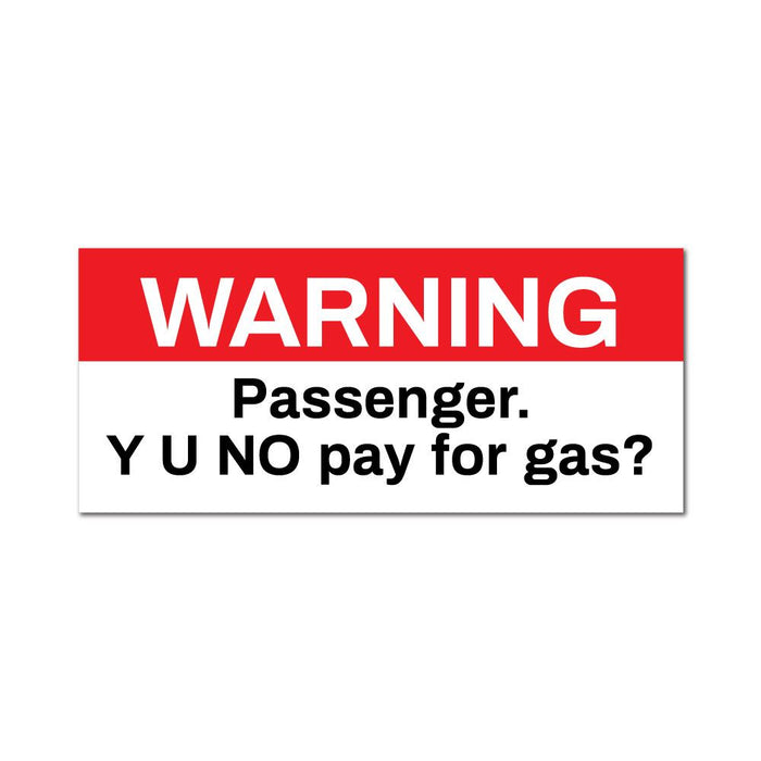 Warning Sticker Decal