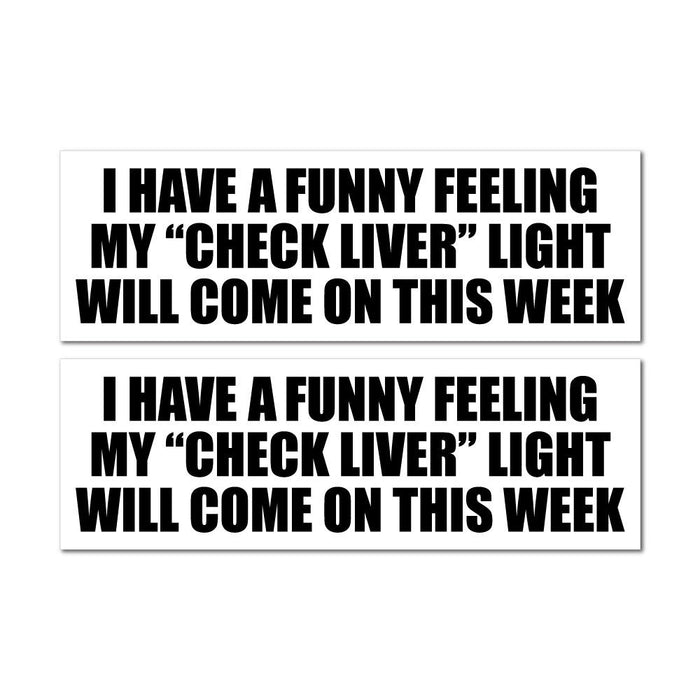 2X Funny Feeling Sticker Decal
