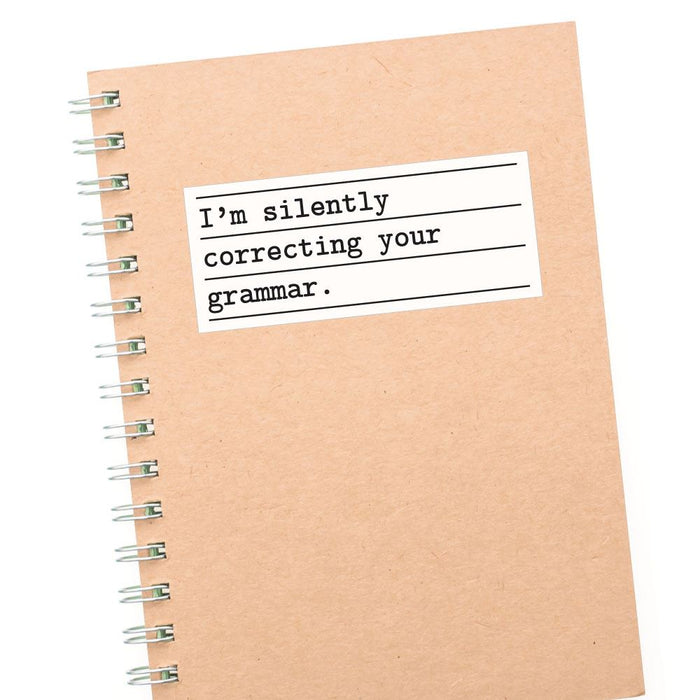 Correcting Your Grammar Sticker Decal