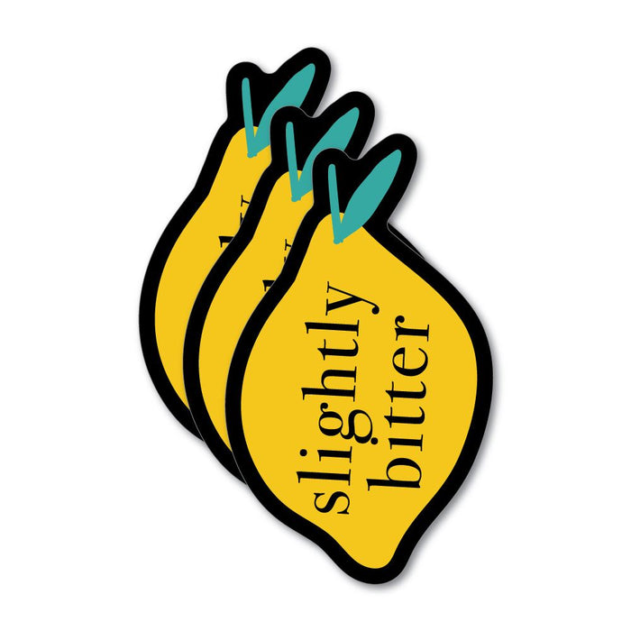 3X Slightly Bitter Lemon Sticker Decal