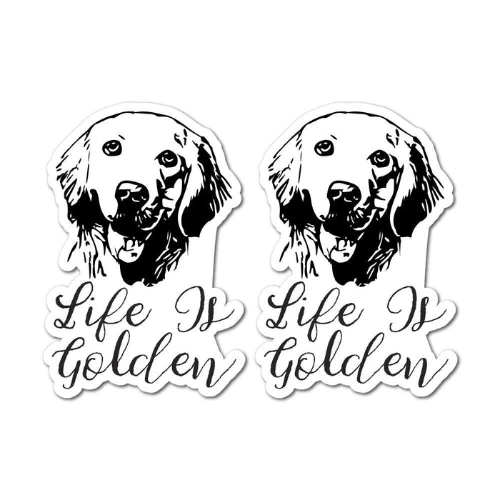 2X Life Is Golden Sticker Decal