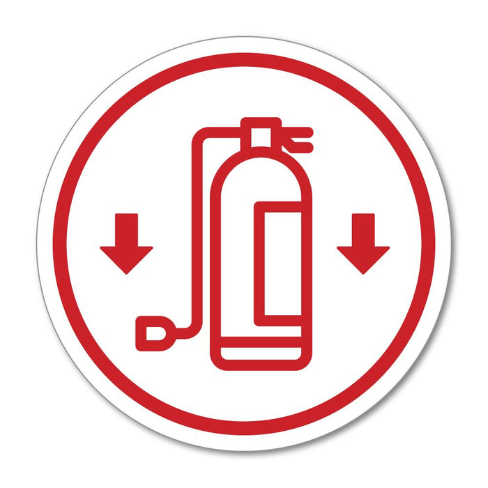 Fire Extinguisher Sticker Decal