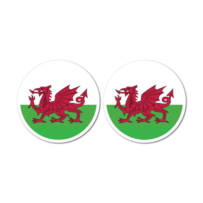 Wales Flag X2 Sticker Decal