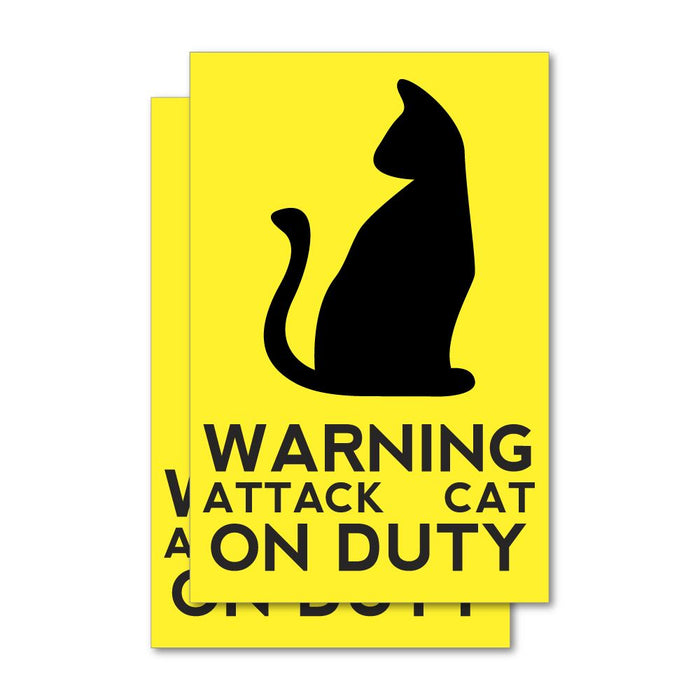 2X Attack Cat Sticker Decal