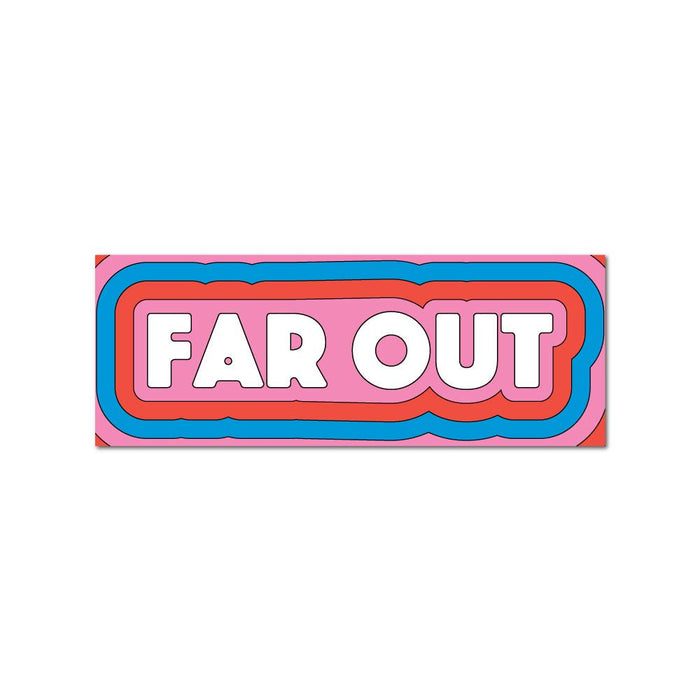 Far Out Sticker Decal