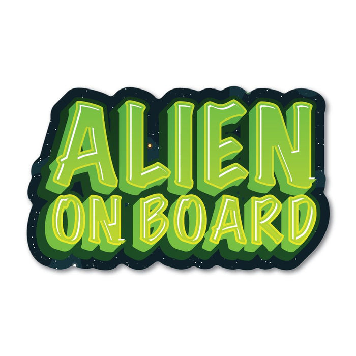 Alien On Board Sticker Decal