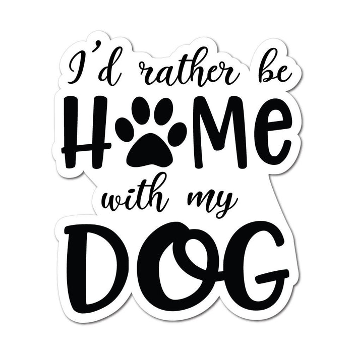 Home With My Dog Sticker Decal
