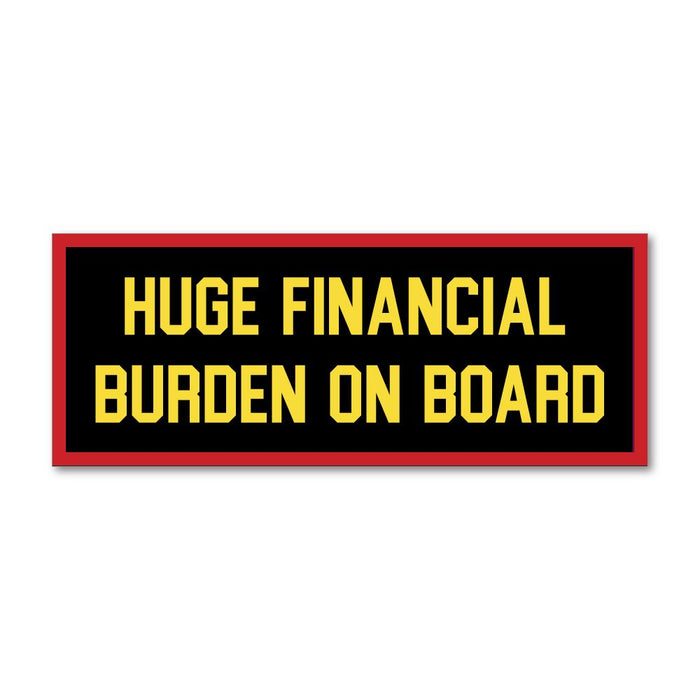 Burden On Board Sticker Decal