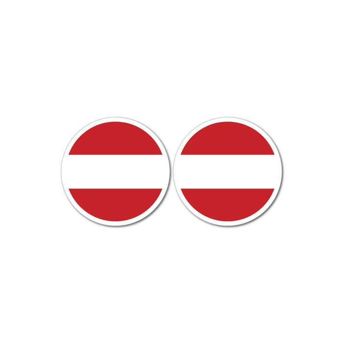 Austria Flag X2 Sticker Decal