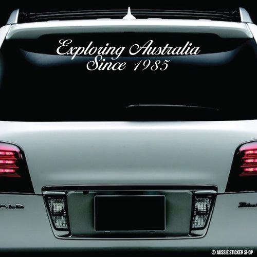 4Wd Exploring Australia Since Custom Year Windshield Sticker