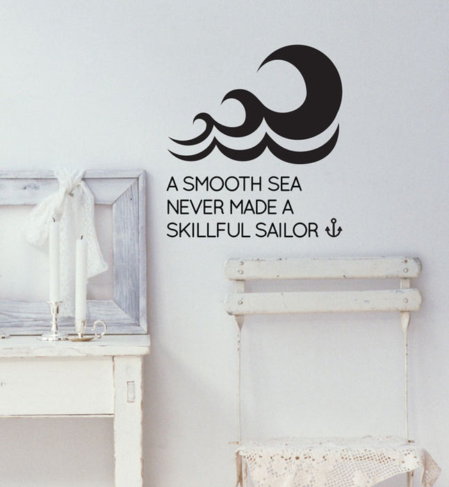 A Smooth Sea Wall Sticker