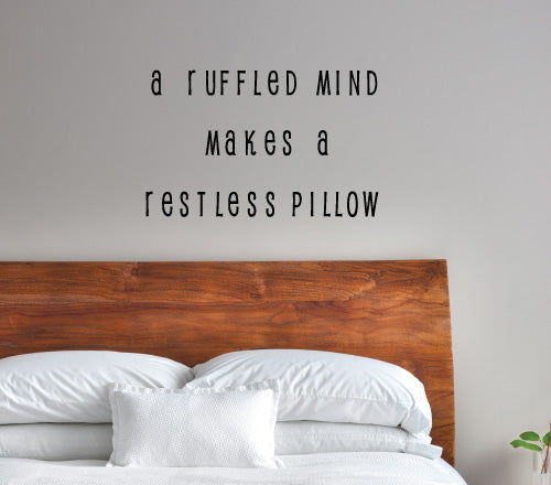 A Ruffled Mind Wall Sticker