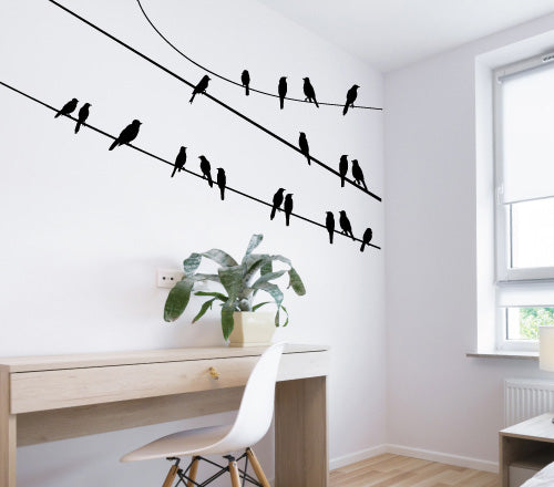 Bird On A Wire Wall Sticker