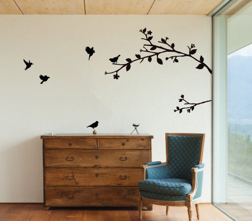 Birds Tree Branch Wall Sticker