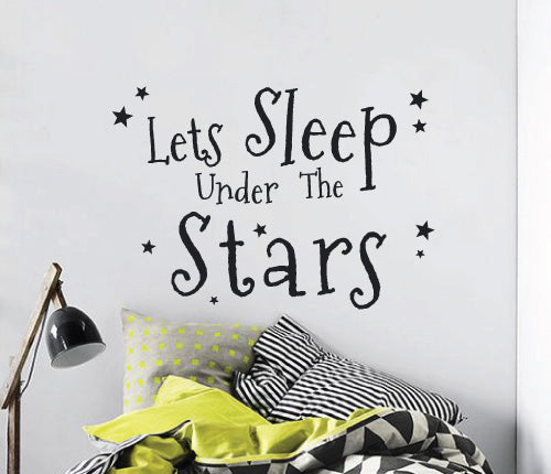 Lets Sleep Under The Stars Wall Sticker