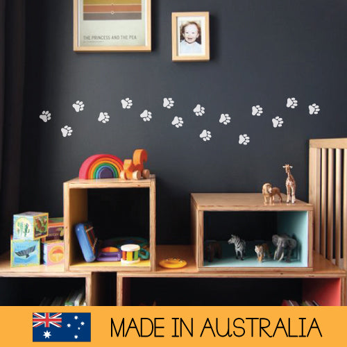 Animal Footprint Dog (Set Of 24) Wall Sticker