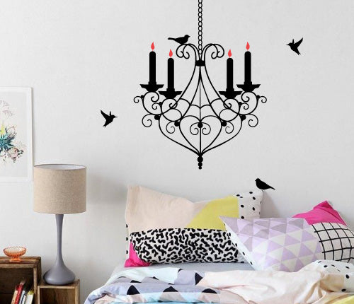 Bird Chandelier Wall Sticker