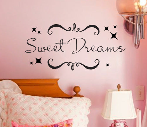 Sweet Dreams With Stars Wall Sticker