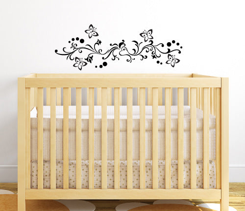 Swirl Butterfly Wall Sticker