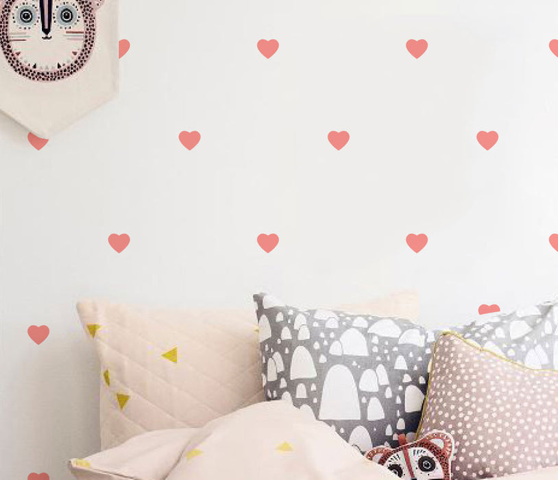Confetti Orose Heart (Set Of 54) Wall Sticker