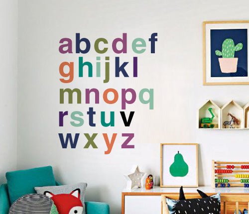 Colourful Alphabet Wall Sticker