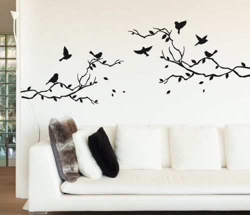 Tree Branch Birds Wall Sticker
