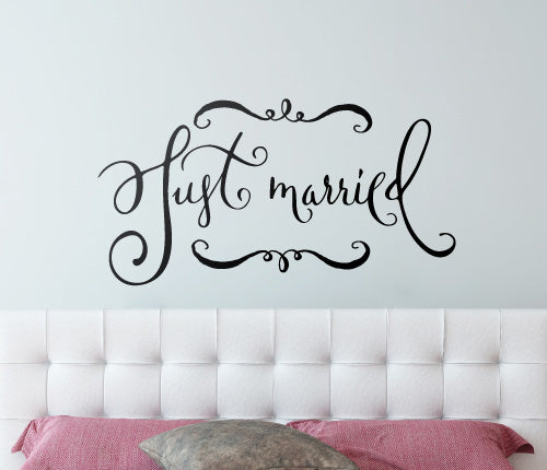 Just Married Wall Sticker
