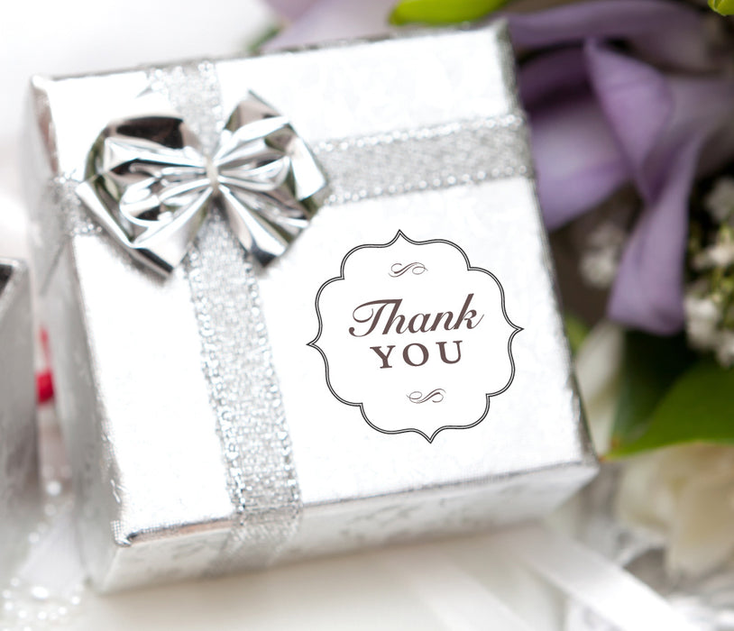 20 X Thank You Vintage Label Sticker