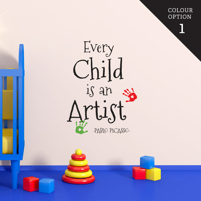 Every Child Is An Artist Wall Sticker