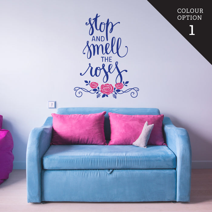 Stop And Smell The Roses Wall Sticker