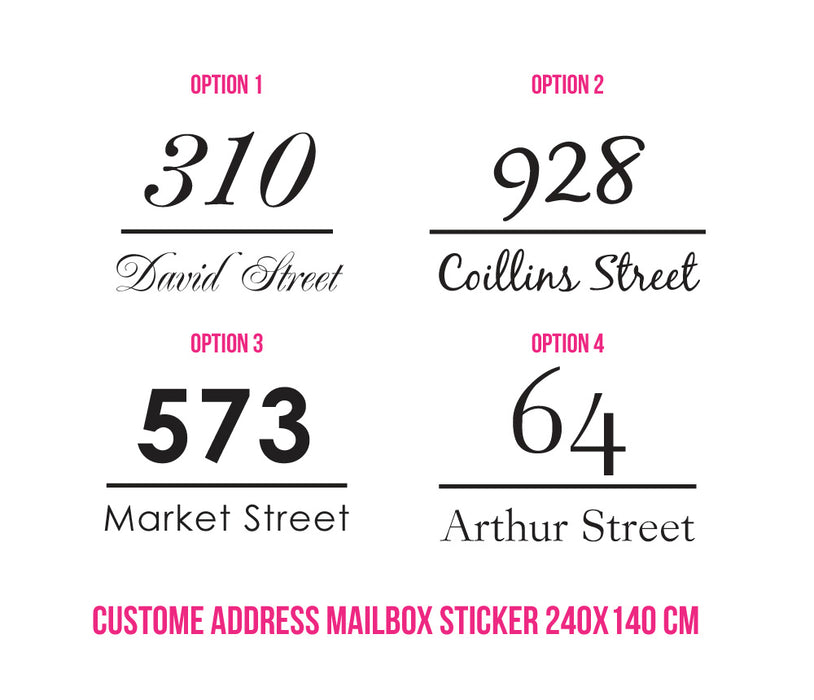 Custom Address Wall Sticker