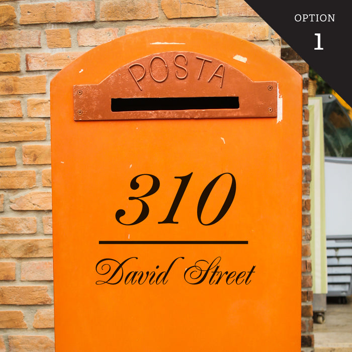 Custom Address Wall Sticker
