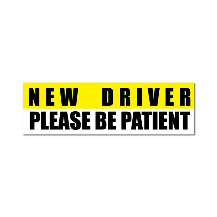 Beginner Driver Please Be Patient Sticker Decal